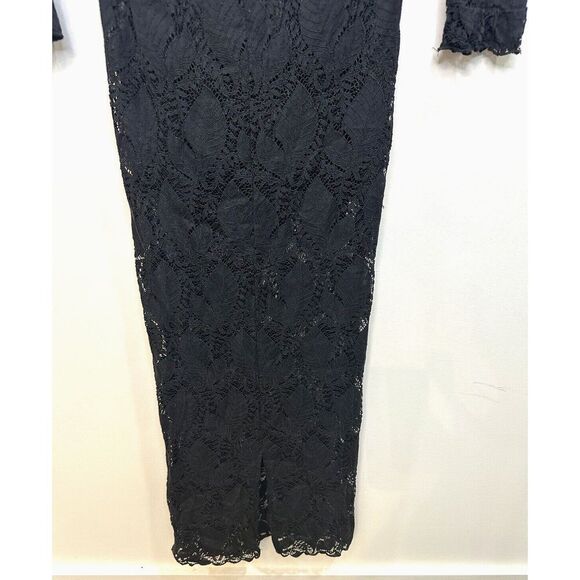 Nasty Gal‎ Dress 2 Lace Maxi Witchy Whimsigoth Sheer Fairy Victorian Romantic S - Picture 9 of 11